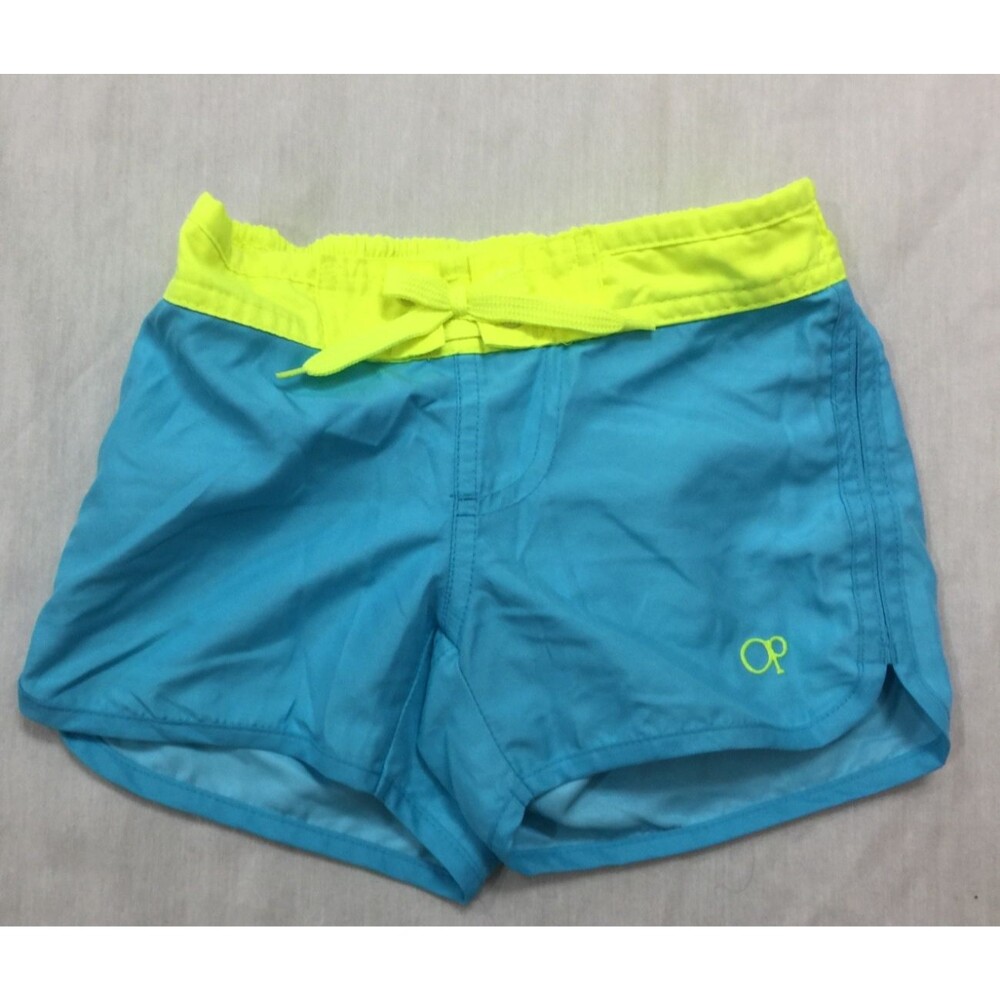 OP GIRLS SWIM UNLINED SHORTS SIZE XS 4/5